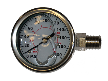 00050-1 Oil Filled Pressure Guage with Right Hand Entry