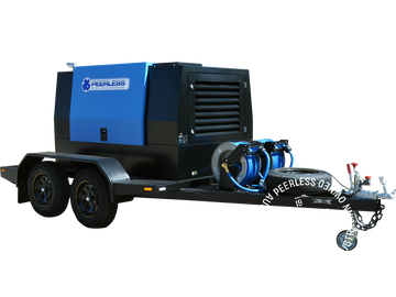 P250D Diesel Rotary Screw Air Compressor: 75HP, 7075LPM at 7Bar (250CFM) - for Trailers