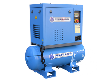 PS3/10HP Single Phase Rotary Screw Air Compressor: Belt Drive, 15Amp, 3HP, 270LPM at 10Bar - for High Pressure