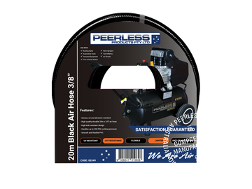 Peerless Black Flexible Air Hose: PVC