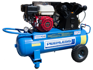 P21 Petrol Air Compressor: Belt Drive, Honda GX200, 420LPM