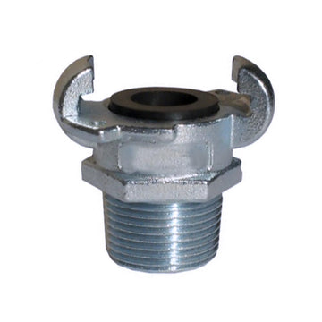 Claw coupling type A male fitting with safety pin