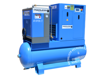 HQ10 Rotary Screw Air Compressor with Fixed Speed: Belt Drive, 10HP, 1000-1200LPM