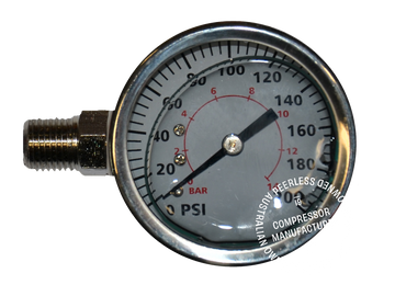 00050 Oil Filled Pressure Gauge with Left Hand Entry