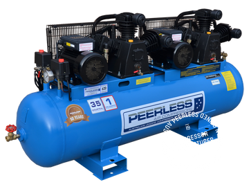 PT35 Single Phase Air Compressor: Belt Drive, 15Amp, 7HP, 600LPM - for High Pressure