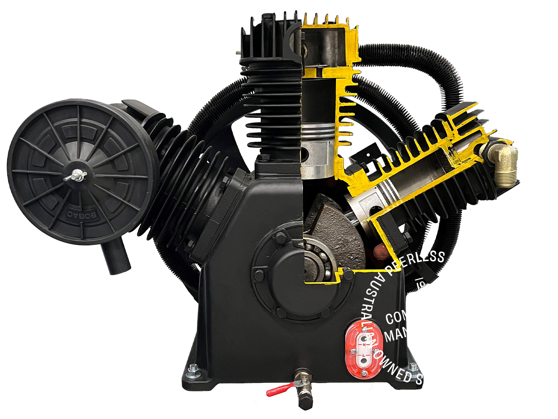 PHP52 Three Phase Air Compressor Belt Drive, 10HP, 990LPM for High