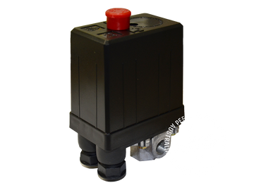 00360 Bare Pressure Switch: 3 Port - for High Pressure Single Phase Air Compressor