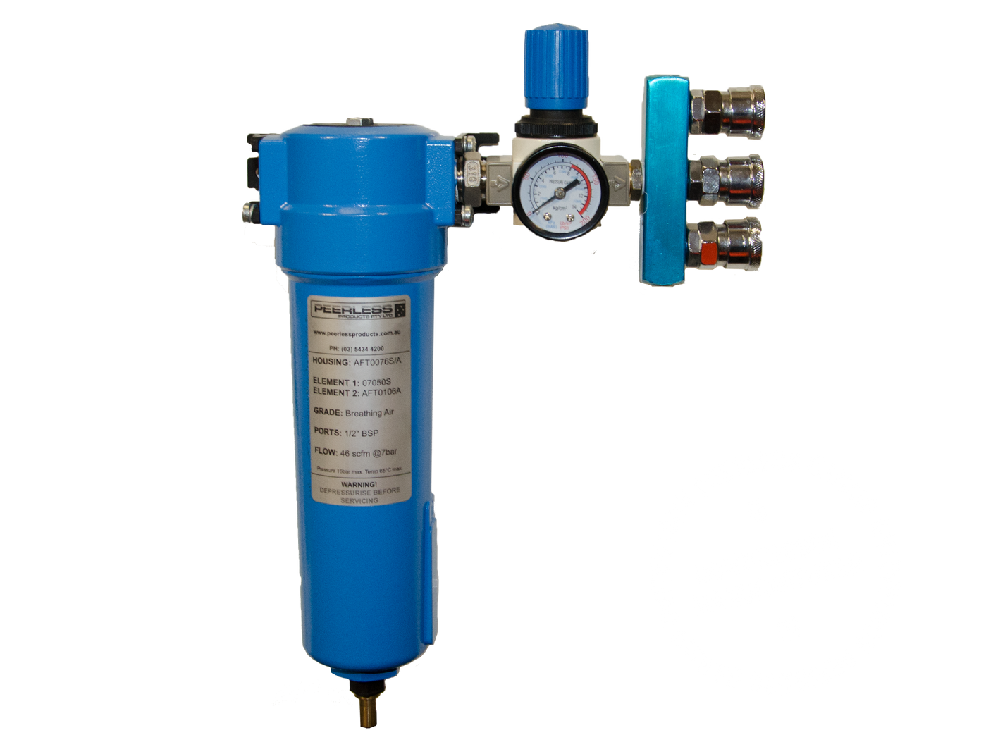 00418 Breathable Filtration System with 0.01μ Filter Element and Activ