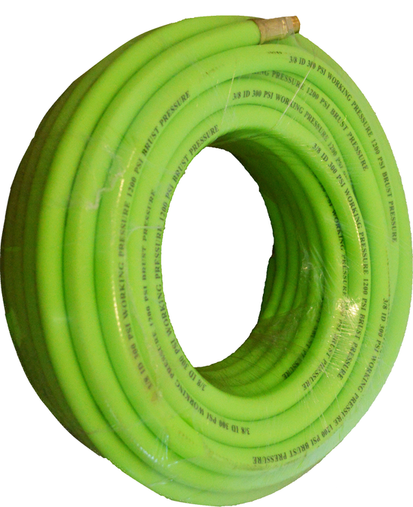 Industrial Green Flexible Air Hose Rubber Coated PVC
