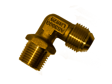 00291-33 90° Exhaust Elbow: Brass - for N75 Pump