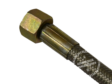 00142-2 Braided Teflon Exhaust Hose: 3/4