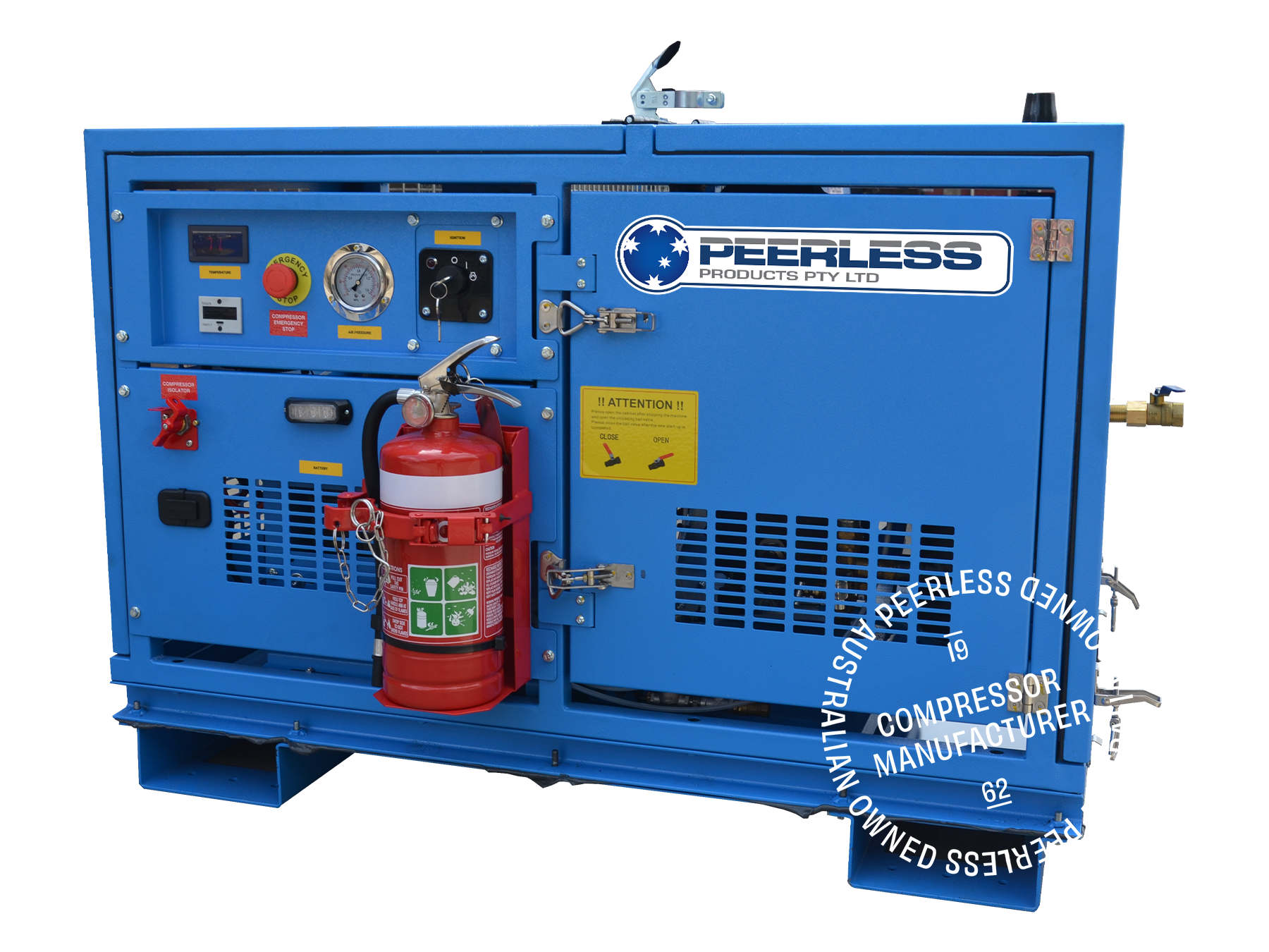CHARGER 35CFM Mine Spec Diesel Rotary Screw Air Compressor