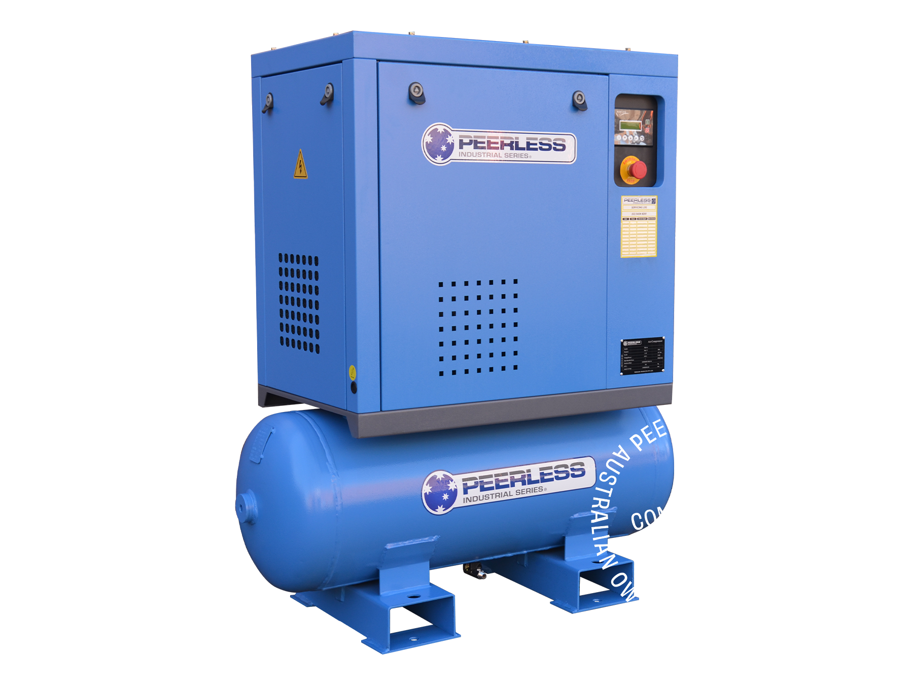 HQB5.5 Rotary Screw Air Compressor: Belt Drive, 5.5HP, 500LPM at 8Bar - for High Pressure