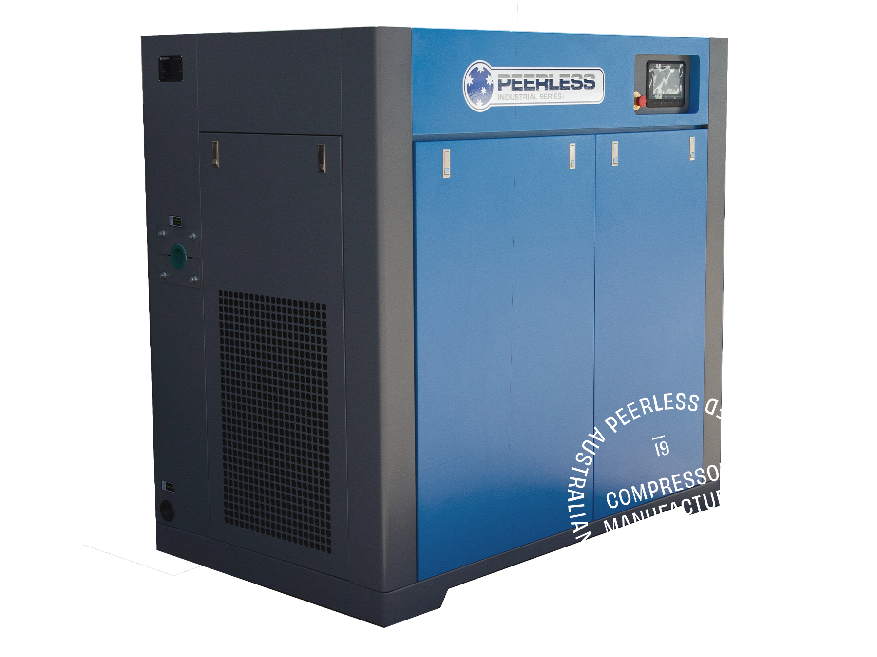HQD75 Rotary Screw Air Compressor with Variable Speed: Direct Drive, 75HP, 7924-9905LPM