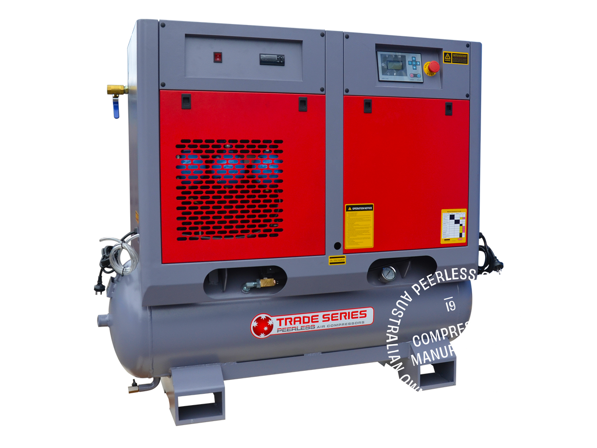 HQETS3.5 Trade Series Rotary Screw Air Compressor with Variable Speed: Direct Drive, 2.6kW/3.5HP, 250LPM