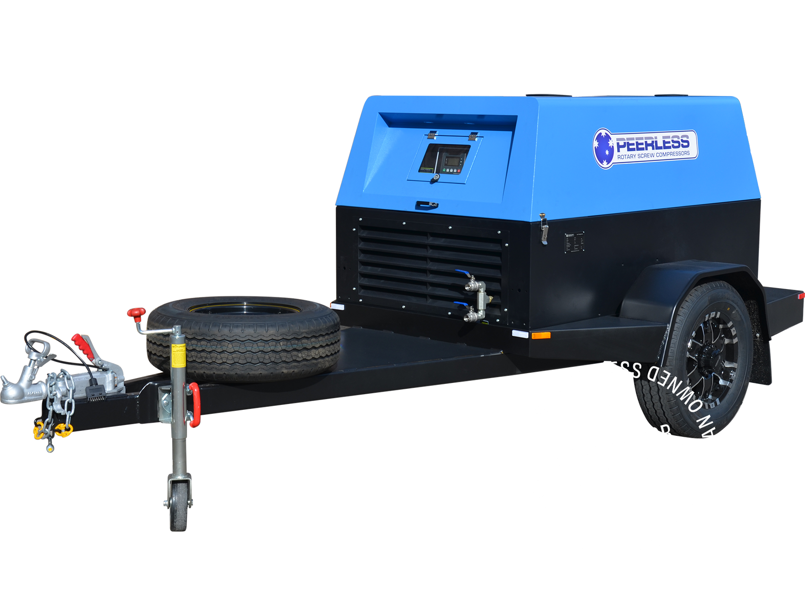 P125D Diesel Rotary Screw Air Compressor Direct Drive, 32HP, 3538LPM