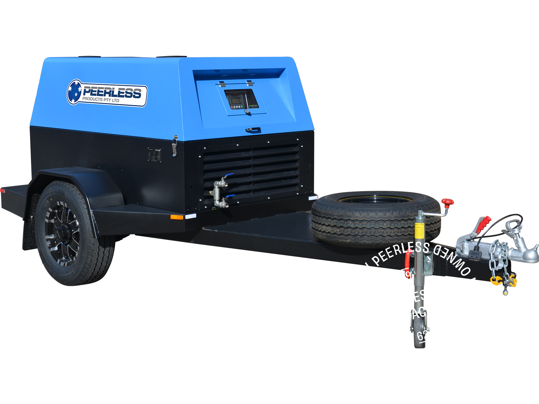 Peerless 125CFM Diesel Rotary Screw Air Compressor