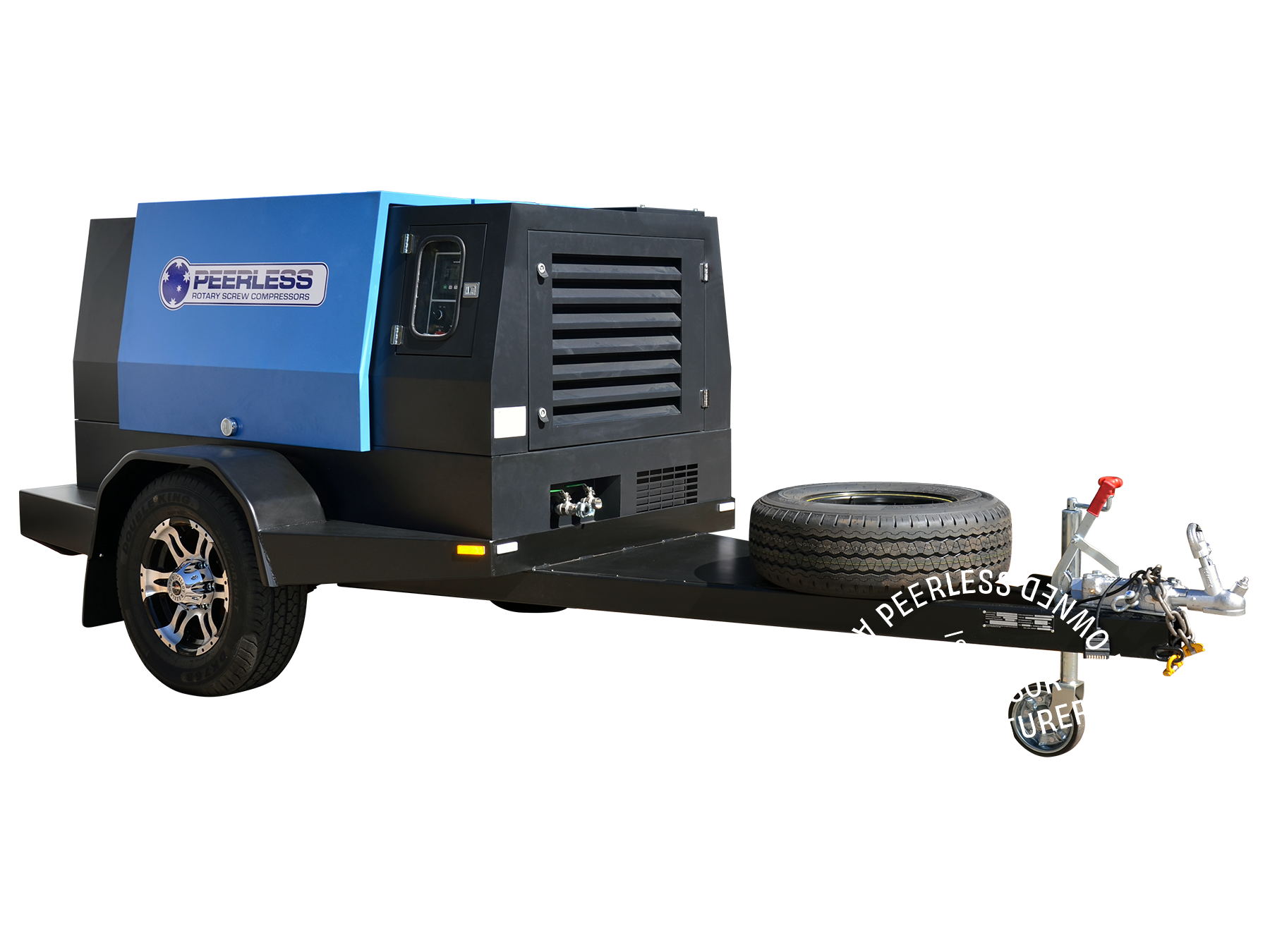 Peerless 185CFM Diesel Rotary Screw Air Compressor
