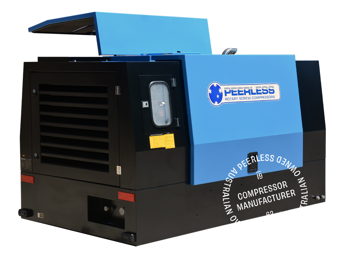 Peerless 250CFM Diesel Rotary Screw Air Compressor