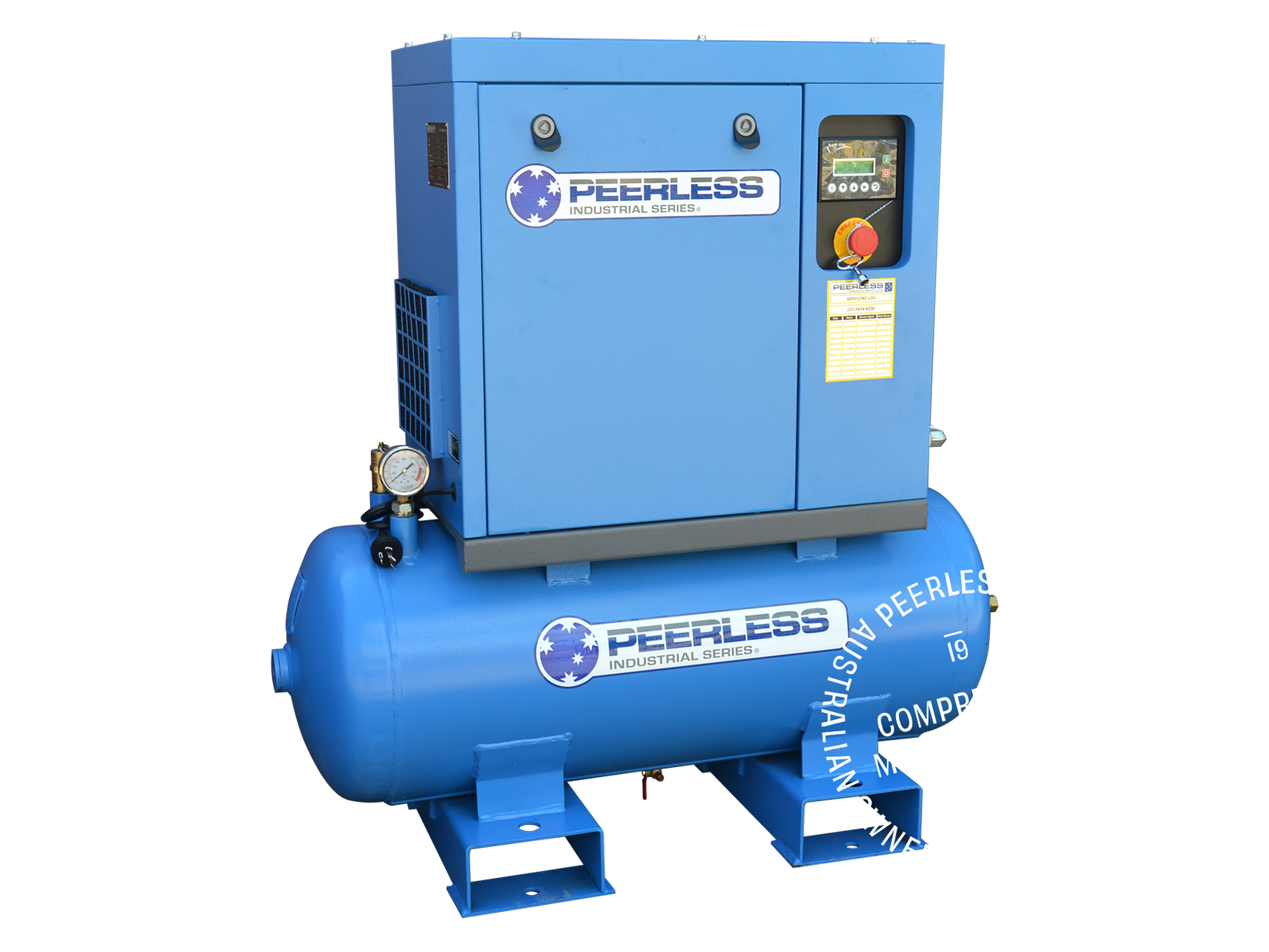 PS3/8 Single Phase Scroll Air Compressor Direct Drive, 15Amp, 3HP, 32