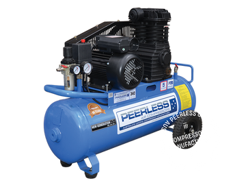 P20 High Flow Single Phase Air Compressor: Belt Drive, 15Amp, 3.5HP, 340LPM