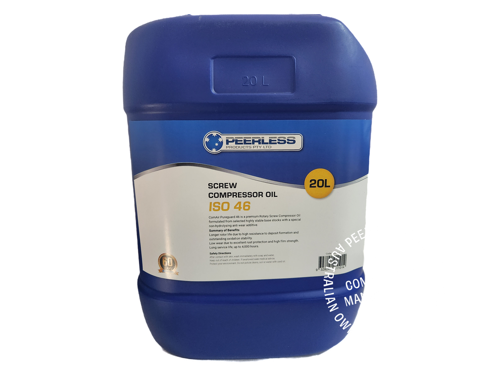 Semi Synthetic Compressor Oil 2.5L/5L/20L: ISO 46 - for Rotary Screw A