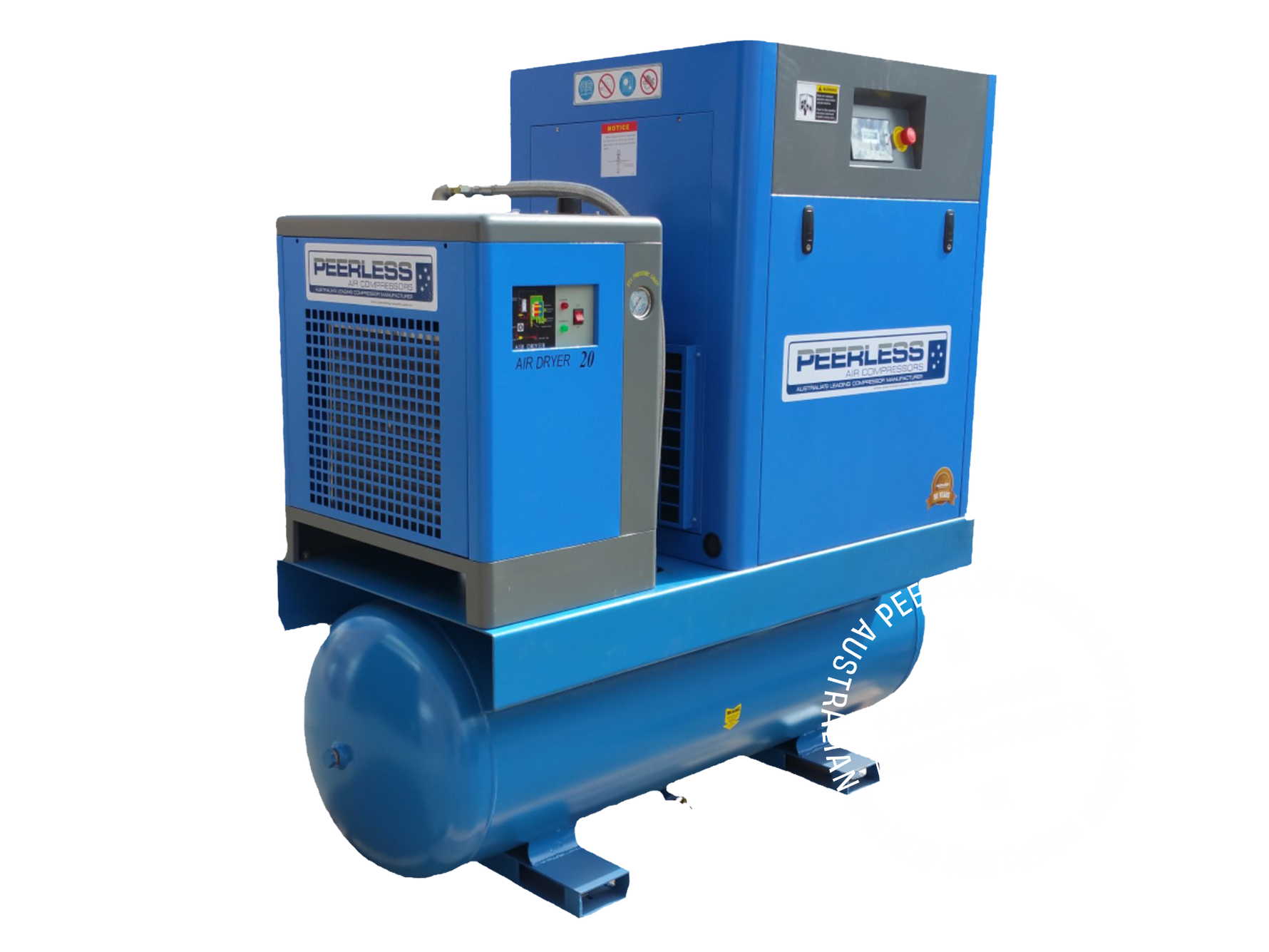 Rotary screw air compressors