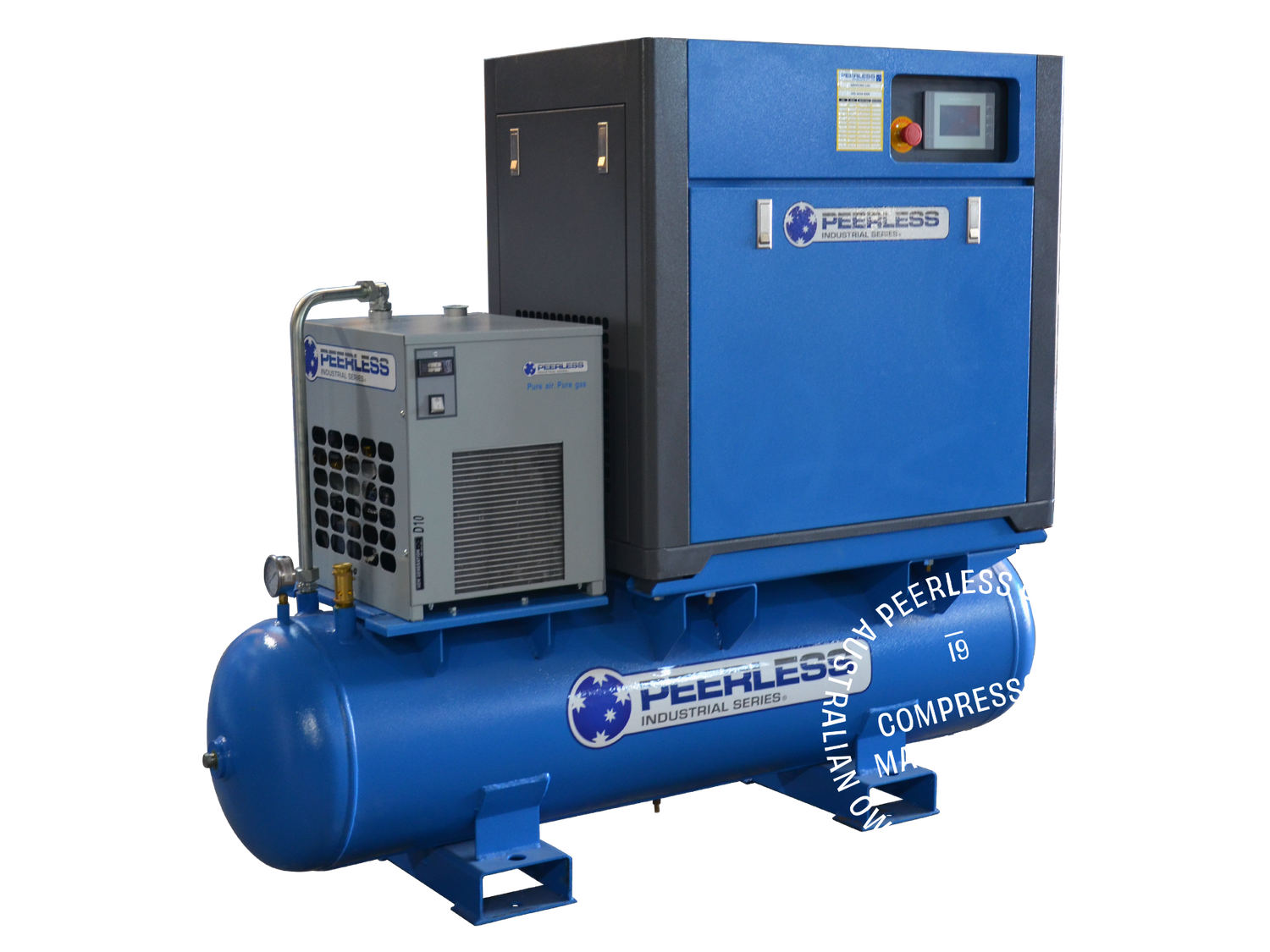 Three phase air compressors