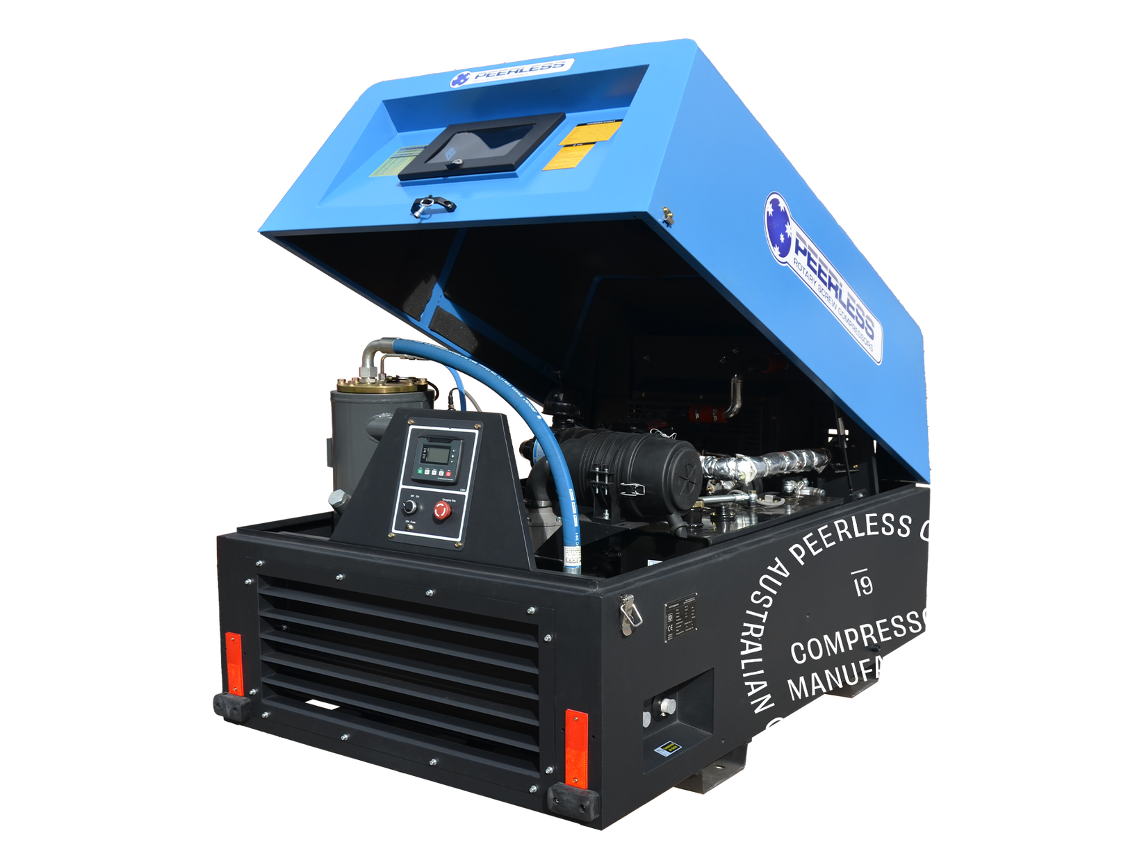 P125D Diesel Rotary Screw Air Compressor Direct Drive, 32HP, 3538LPM