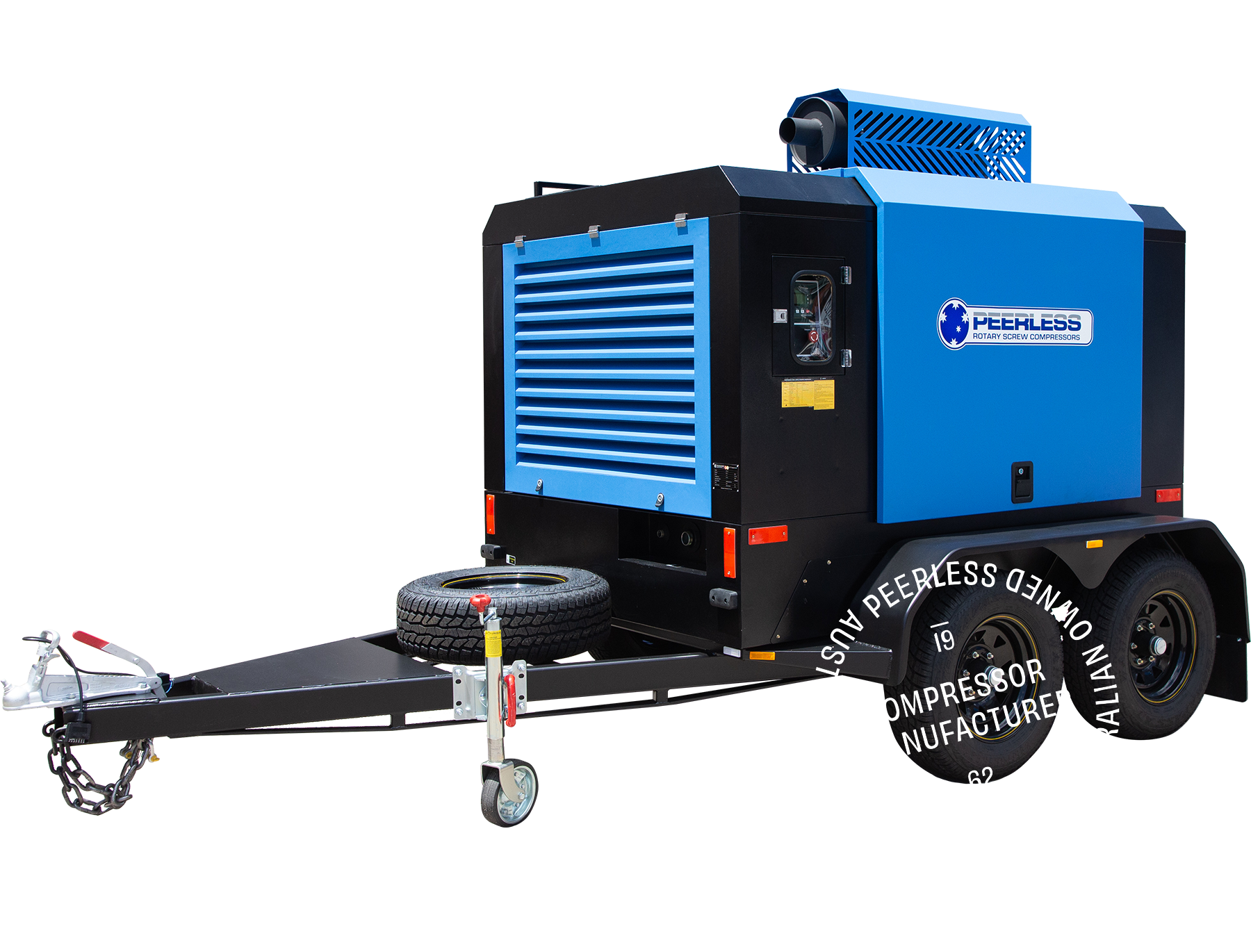 P420D Diesel Rotary Screw Air Compressor: Direct Drive, 160HP, 11886LPM at 7Bar - for Trailers