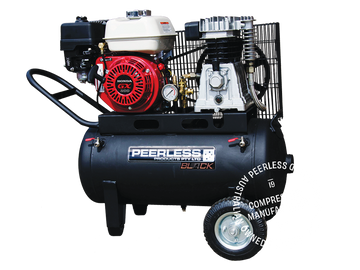 PB17000 Petrol Air Compressor: Belt Drive, Honda GX200, 320LPM