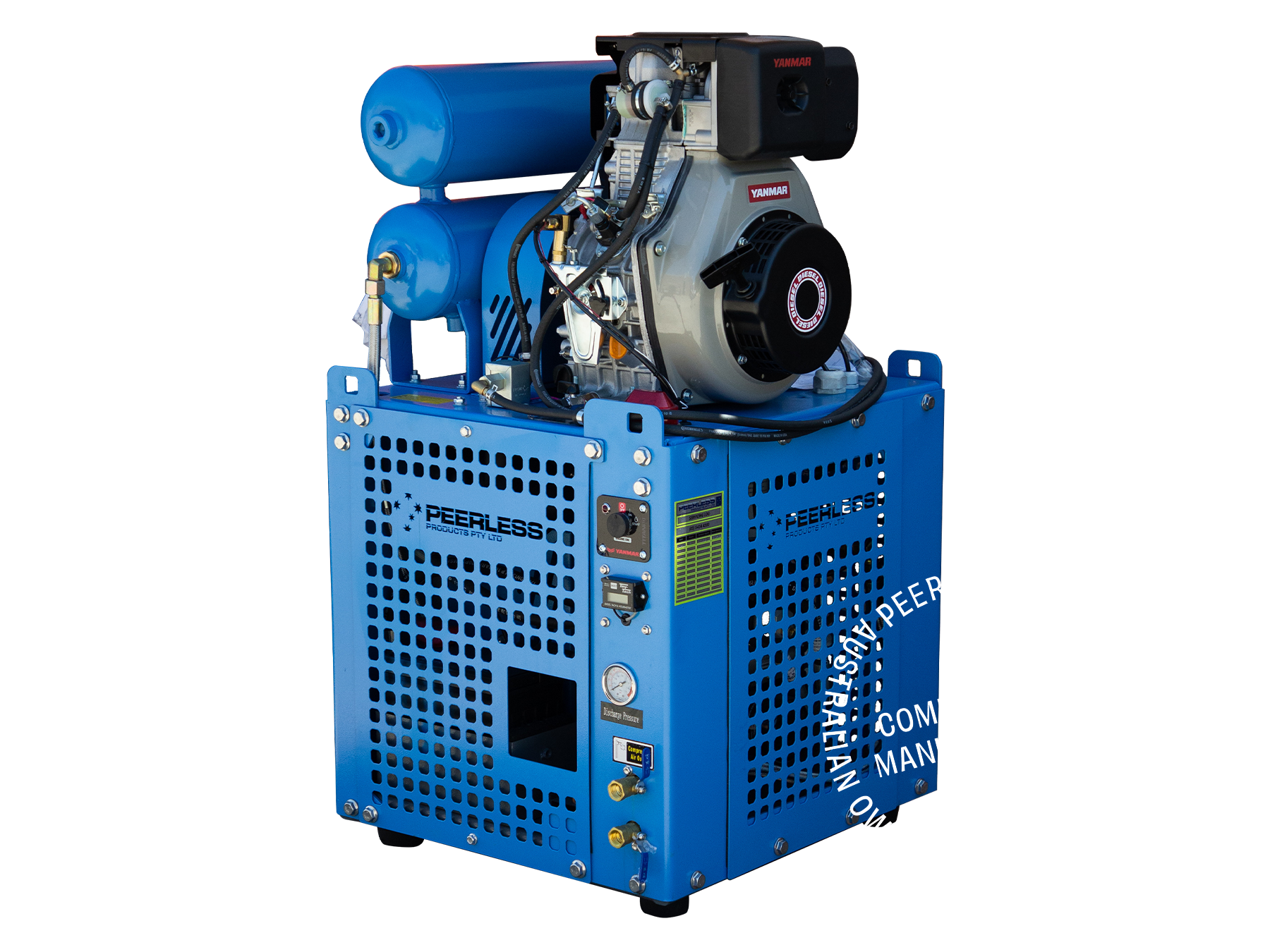 TITAN 10 Engine Rotary Screw Air Compressor: Belt Drive, 10-13HP, 1040